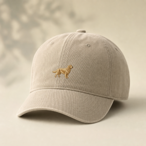 Papley & Co golden retriever cap mockup